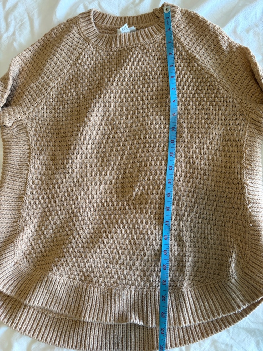 St. John's Bay women’s small Camel brown Knit fisherman Sweater - Picture 5 of 5
